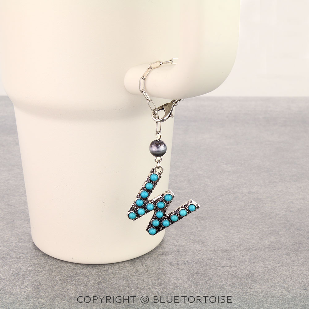 Western Initial “W” Tumbler Charm