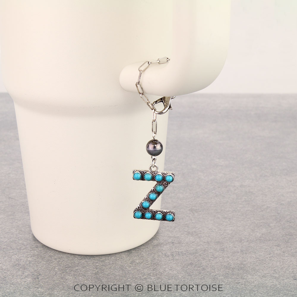 Western Initial “Z” Tumbler Charm