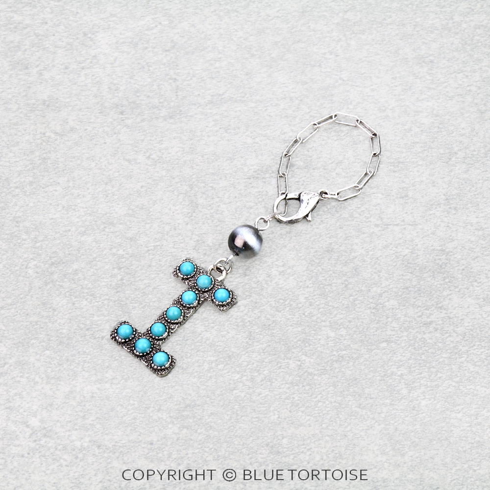 Western Initial “I” Tumbler Charm - Image 2