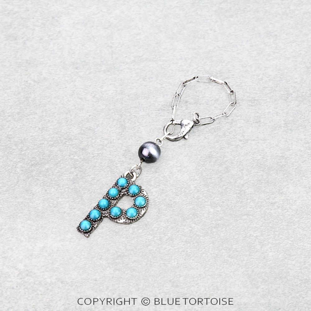 Western Initial “P” Tumbler Charm - Image 2