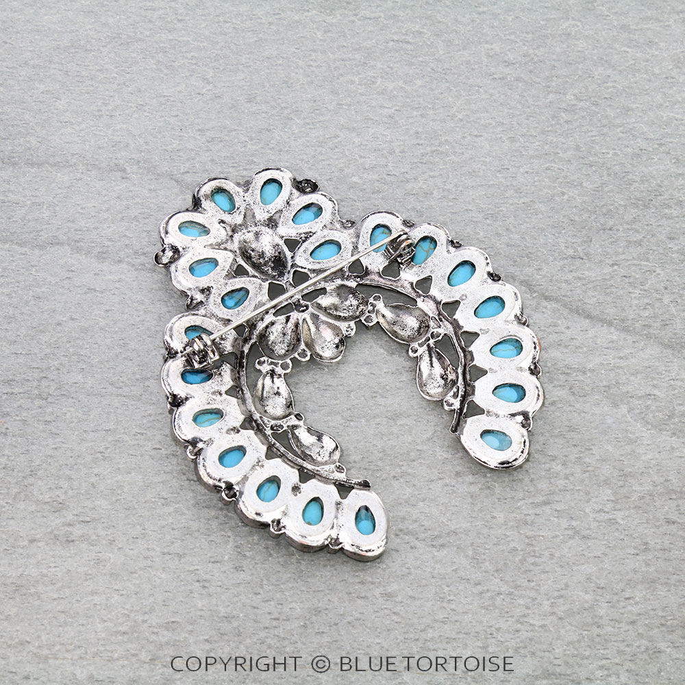 Western Squash Blossom Hat Pin - Image 2