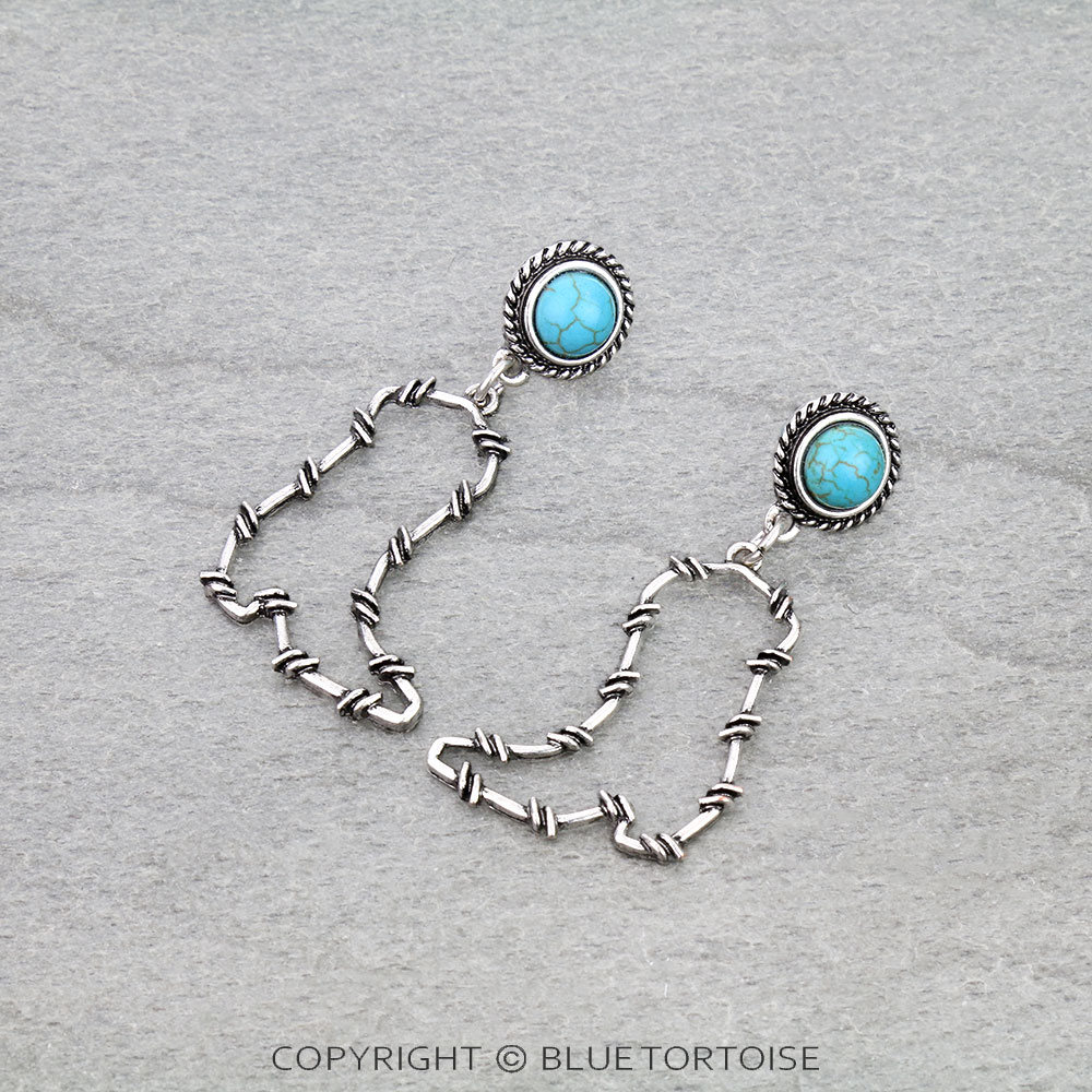 Western Cowboy Boot Wire Stud Earrings