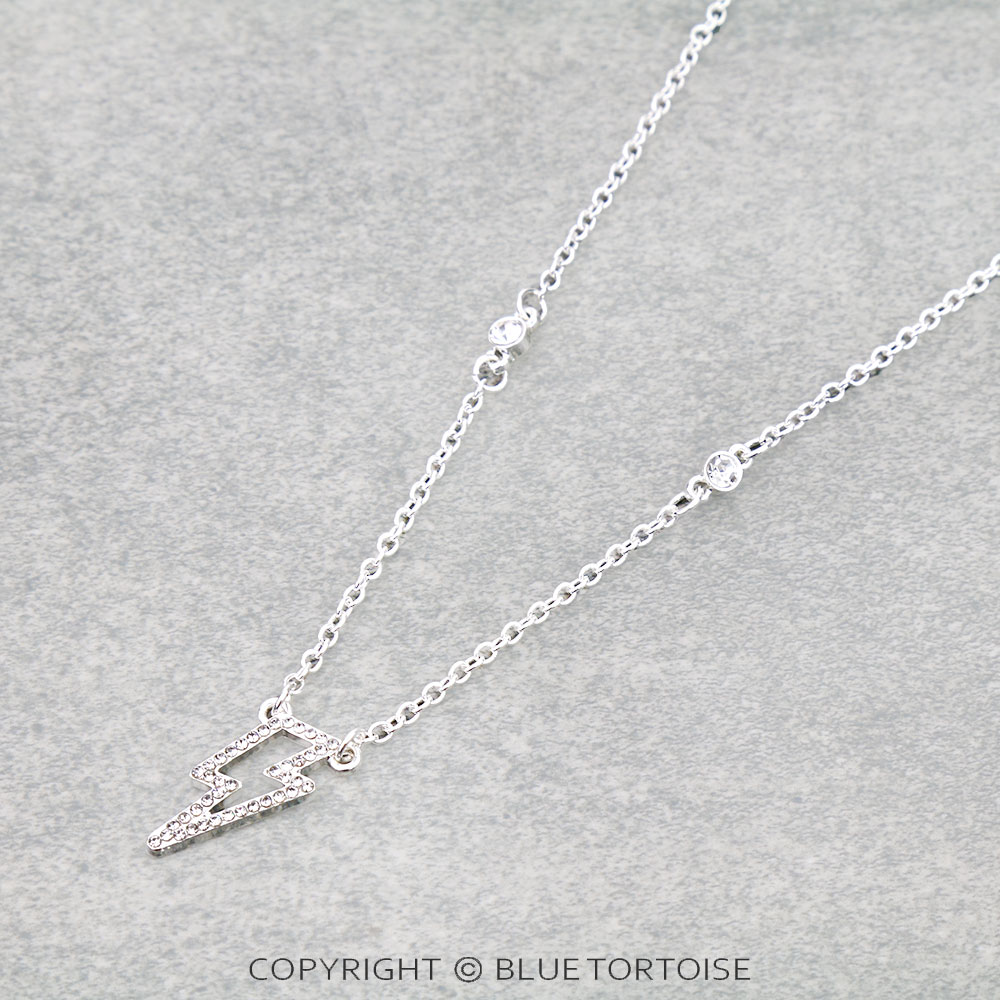 Western Lightning Cut Out Paved Necklace - Image 3