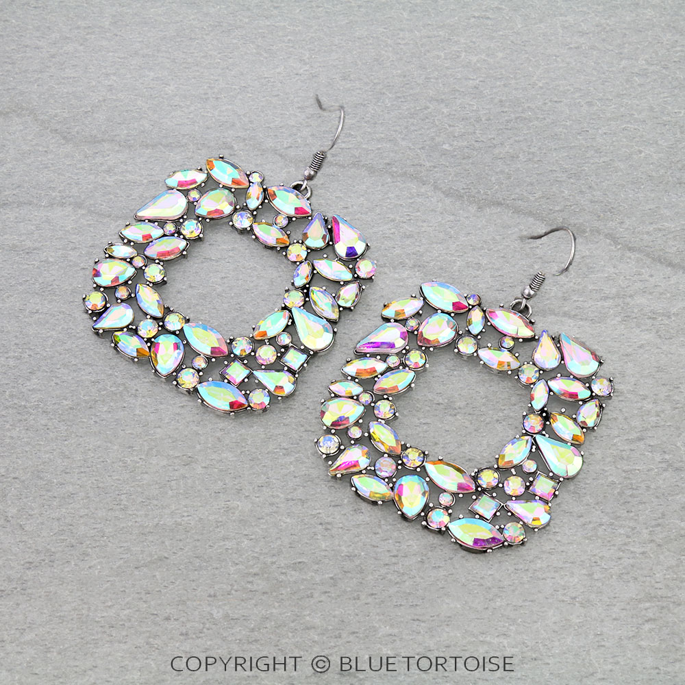 Western Style Stone Dangle Earrings