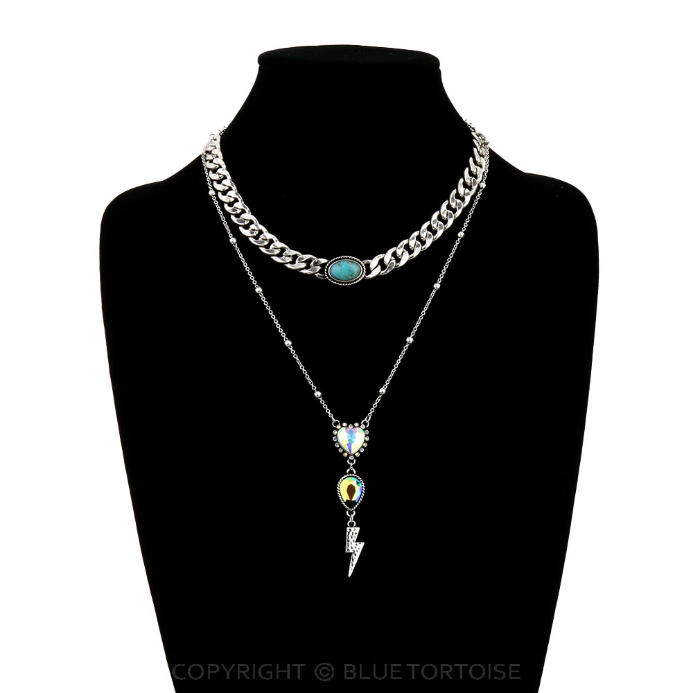 2 Layered Western Thunder Necklace - Image 2