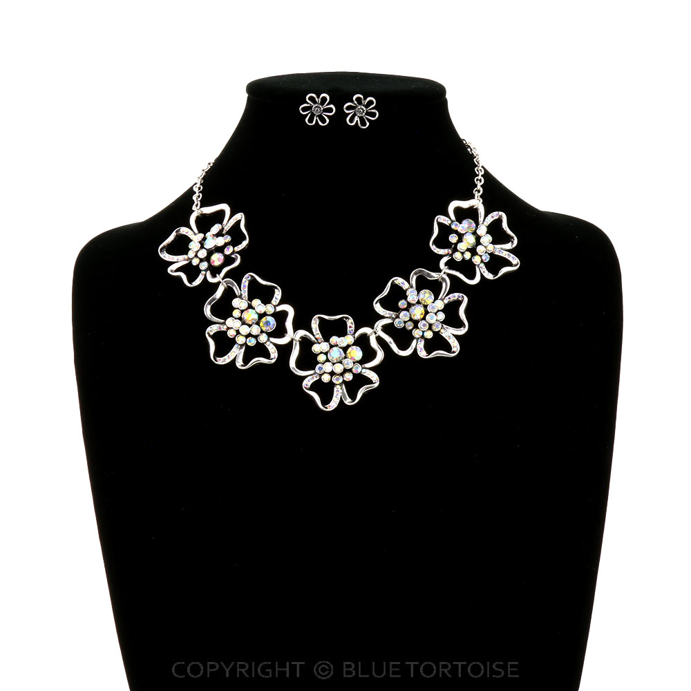 Western Flower Statement Necklace Set - Image 2