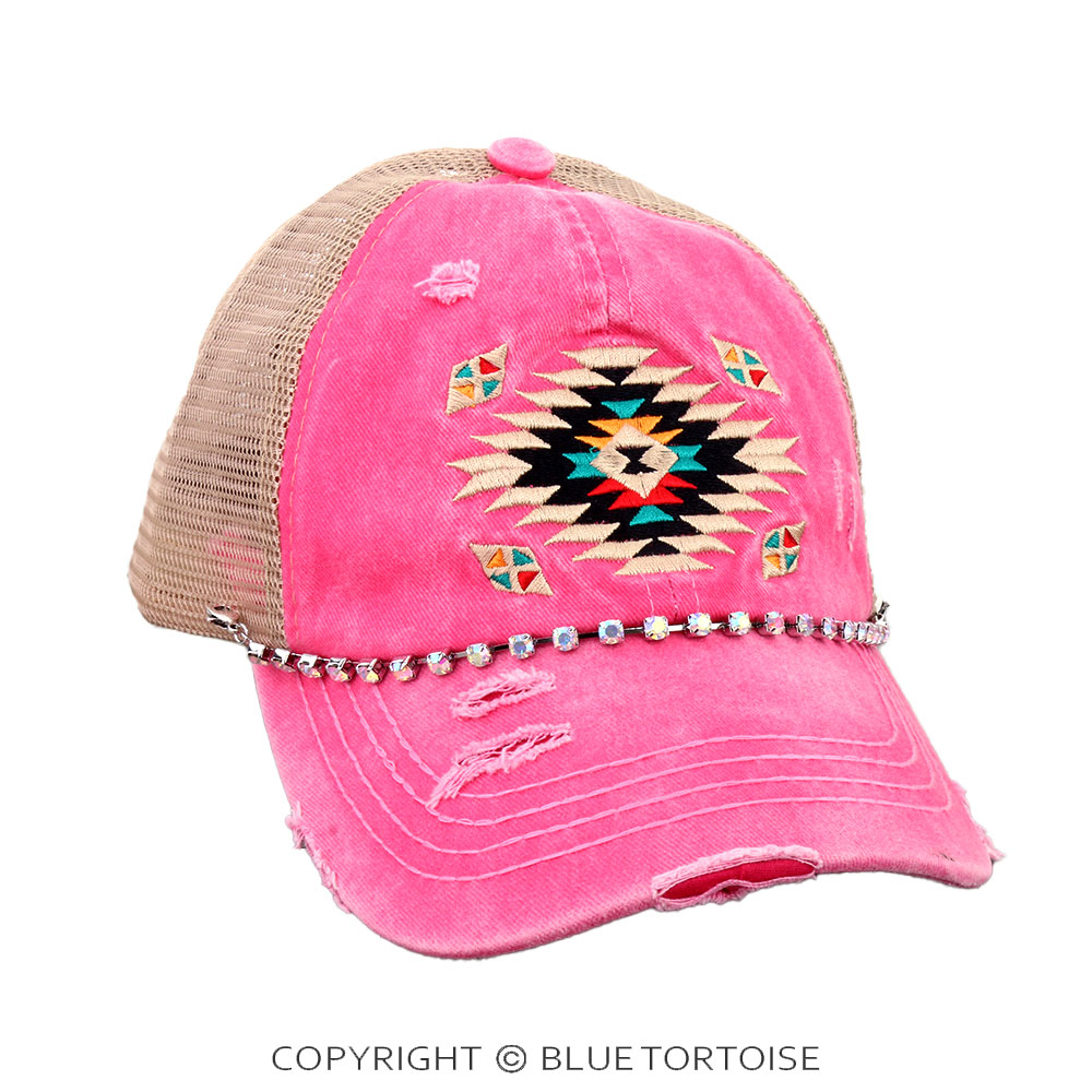 AB Rhinestone Trucker Hat Chain - Image 2