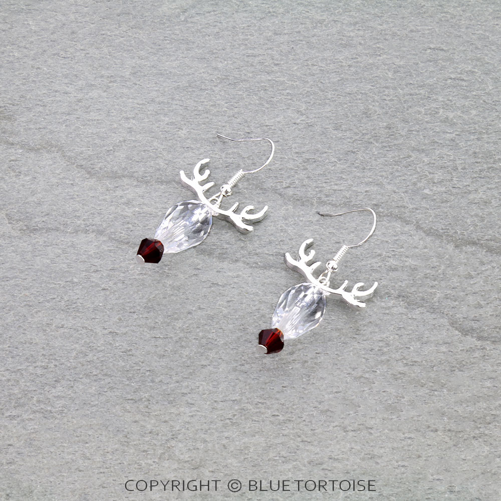 Christmas Rudolf Dangle Earrings