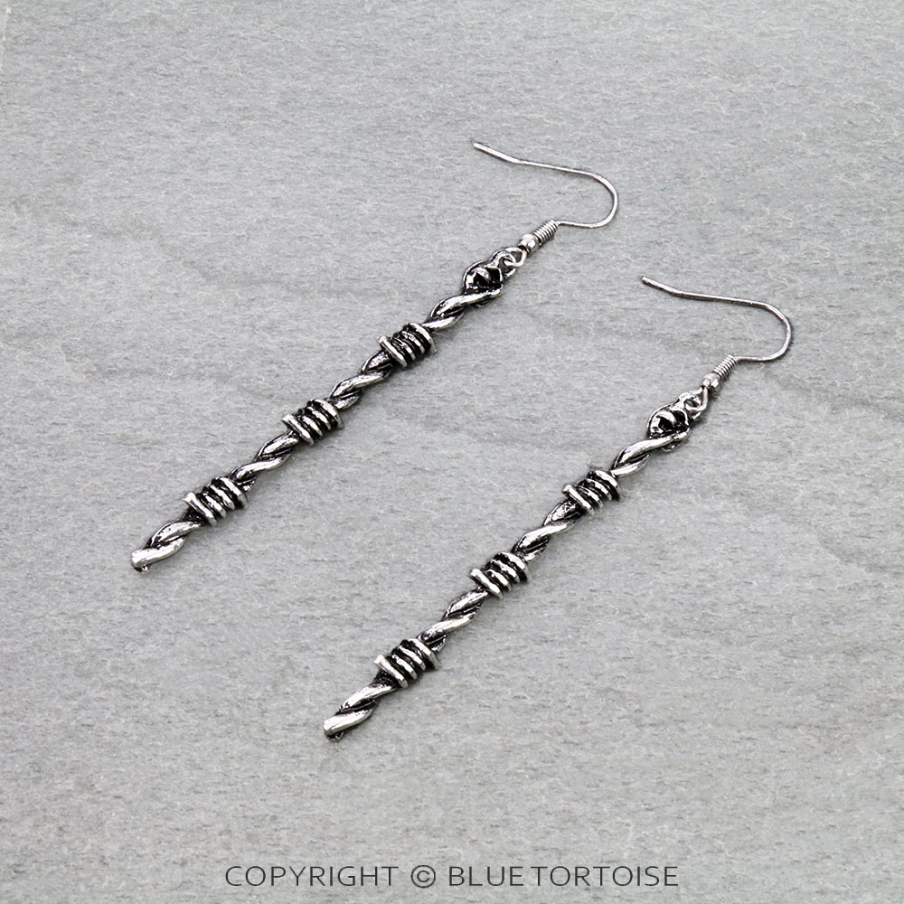 Western Barbed Texture Dangle Earrings
