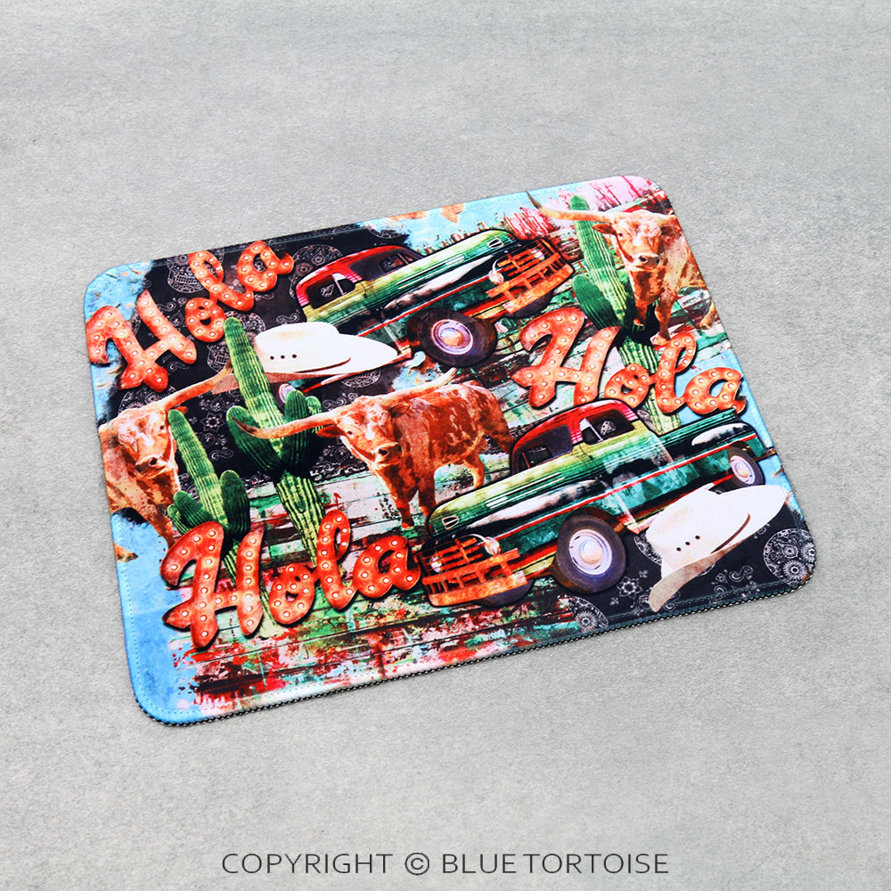 Western Cactus/Truck Printed Mouse Pad