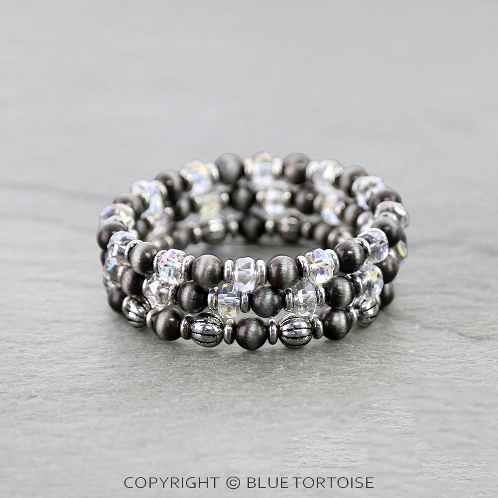 Western Glass Bead Stackable Bracelets