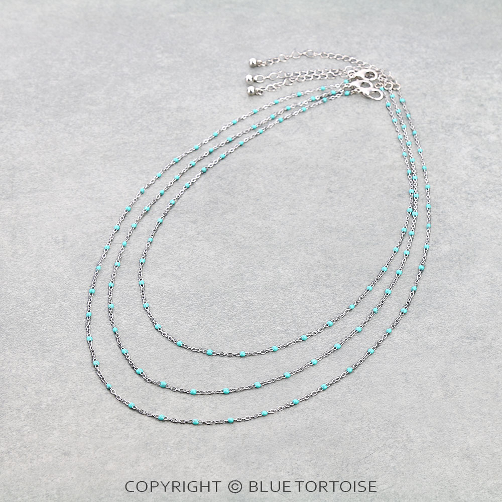 3 Layer TQ Bead Chain Necklace