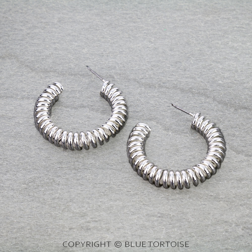 Metal Stainless Steel Hoop Earrings
