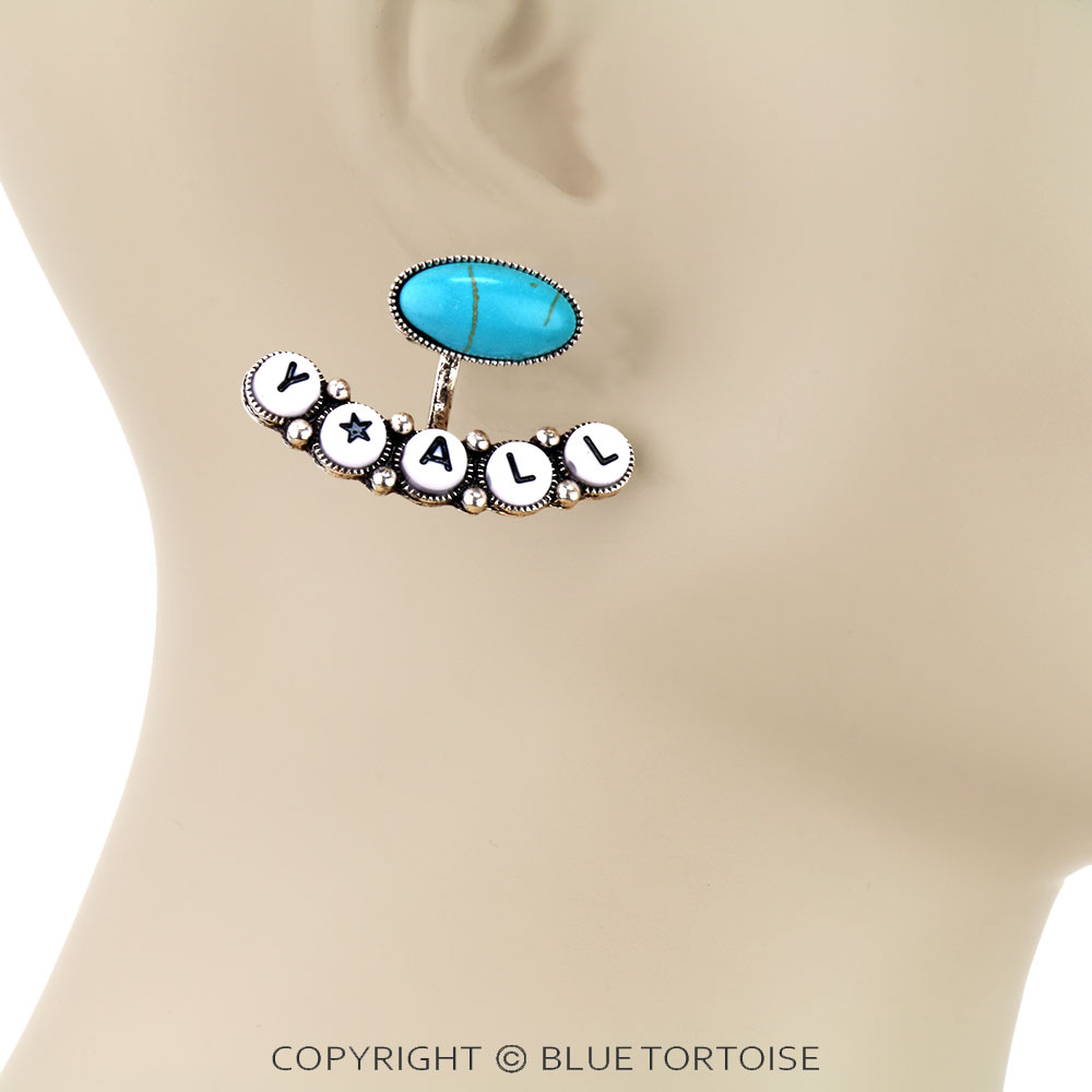 Western Y'ALL Bead Stud Earrings - Image 2