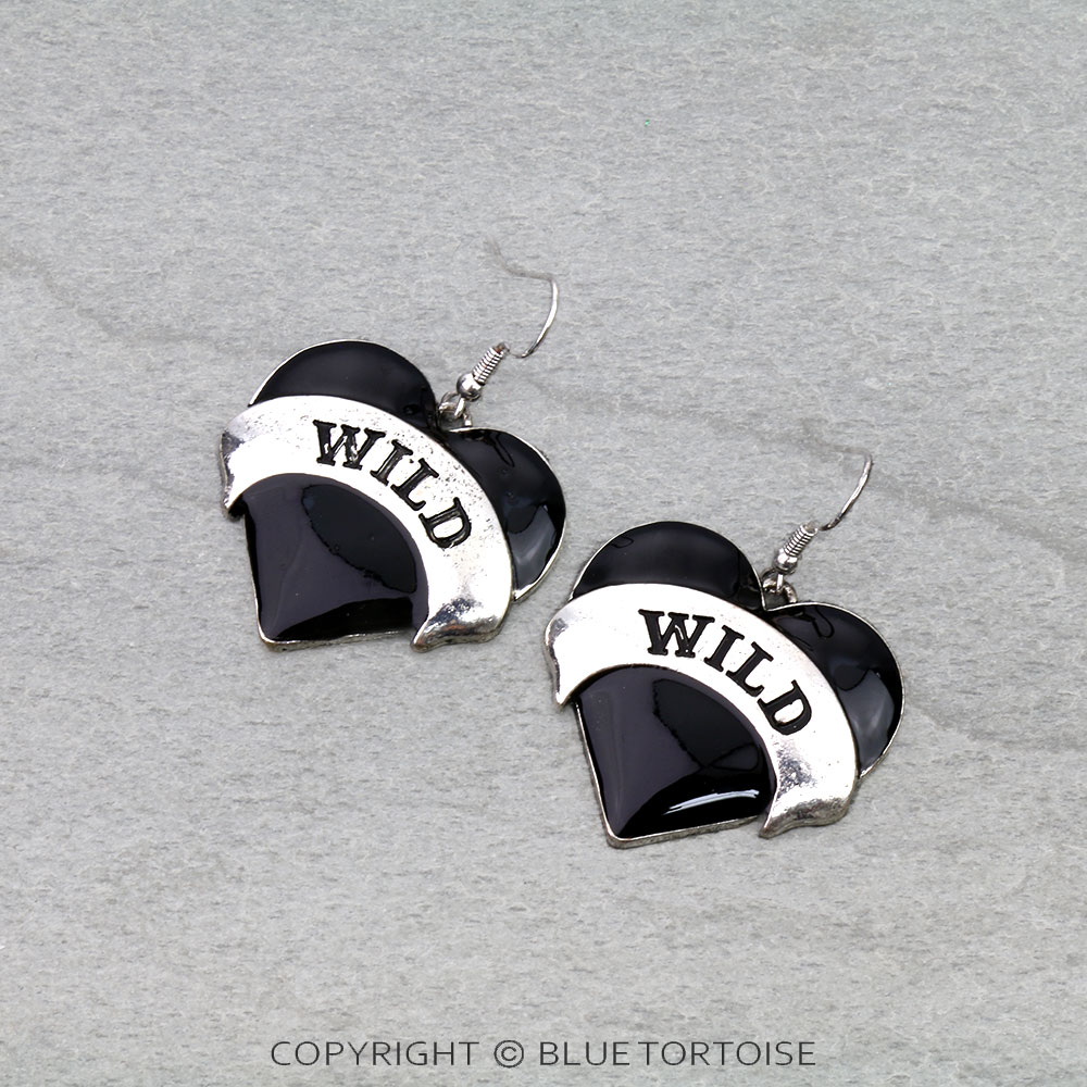 Western Heart "WILD" Dangle Earrings