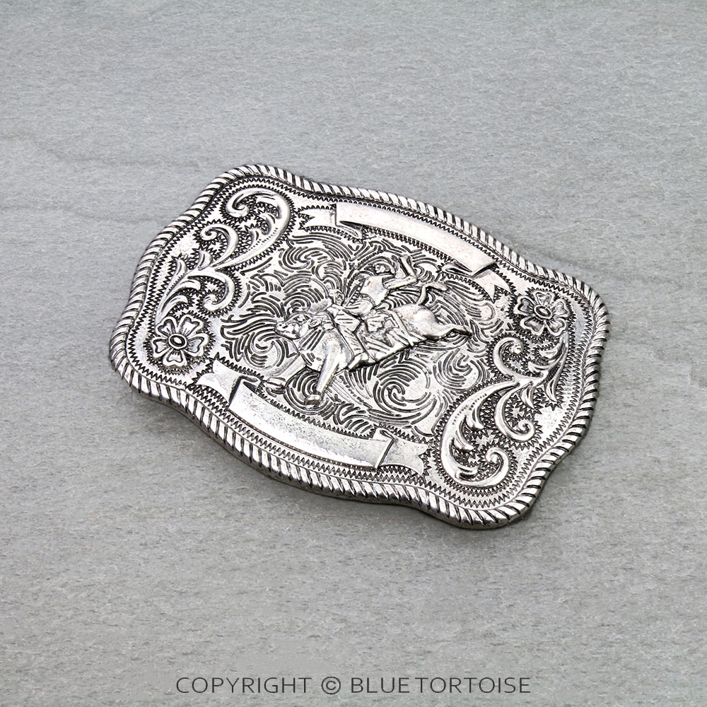 Western Bull Riding Belt Buckle