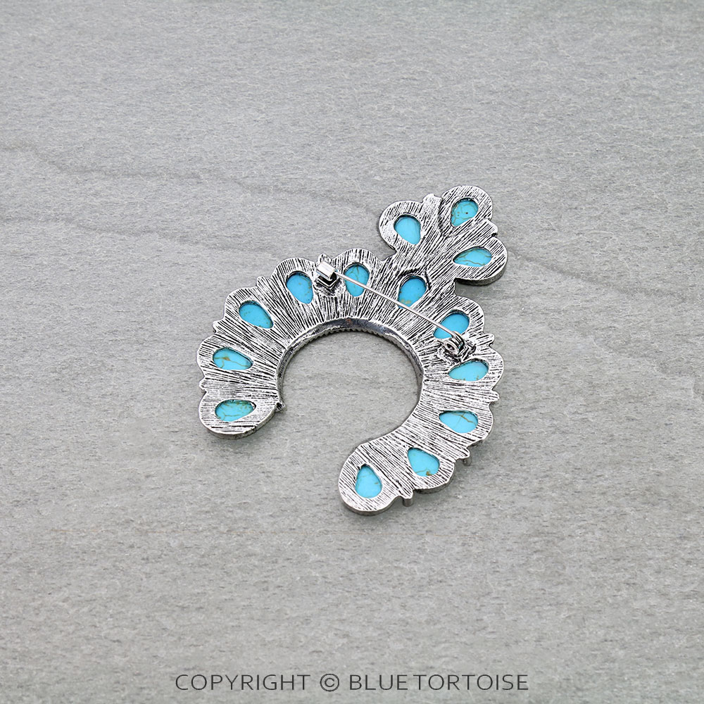 Western Squash Blossom Hat Pin - Image 2