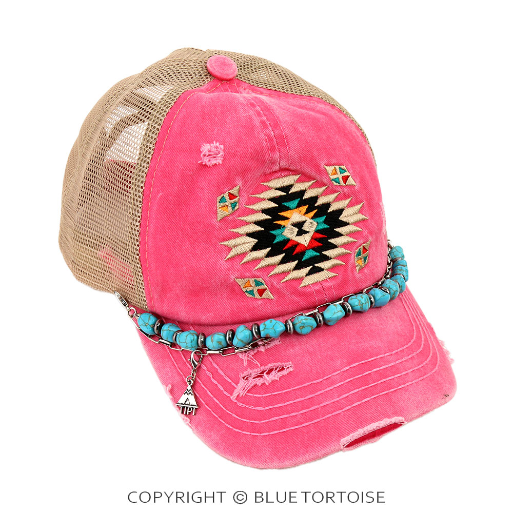 Western Tipi Stone Trucker Hat Chain - Image 2