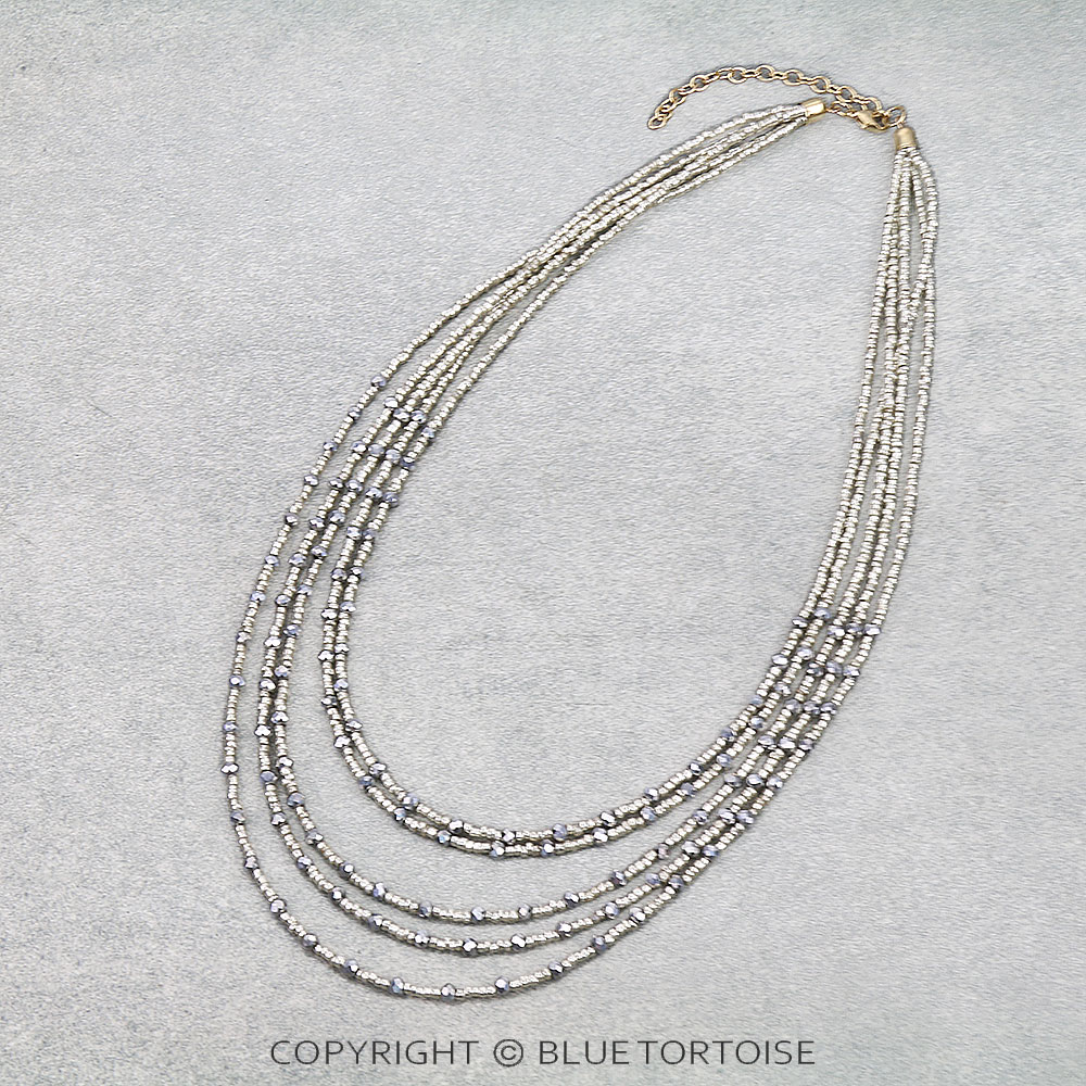 Multi Layered Seed Bead Necklace