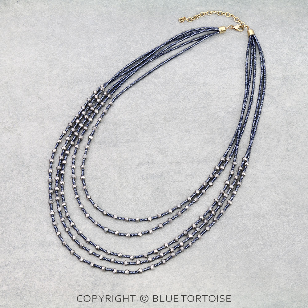 Multi Layered Seed Bead Necklace