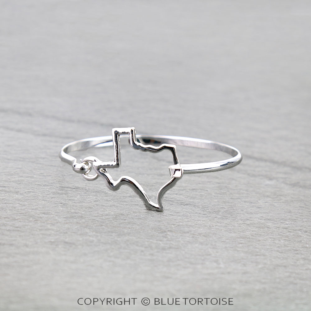 Western Texas Map Wire Bracelet