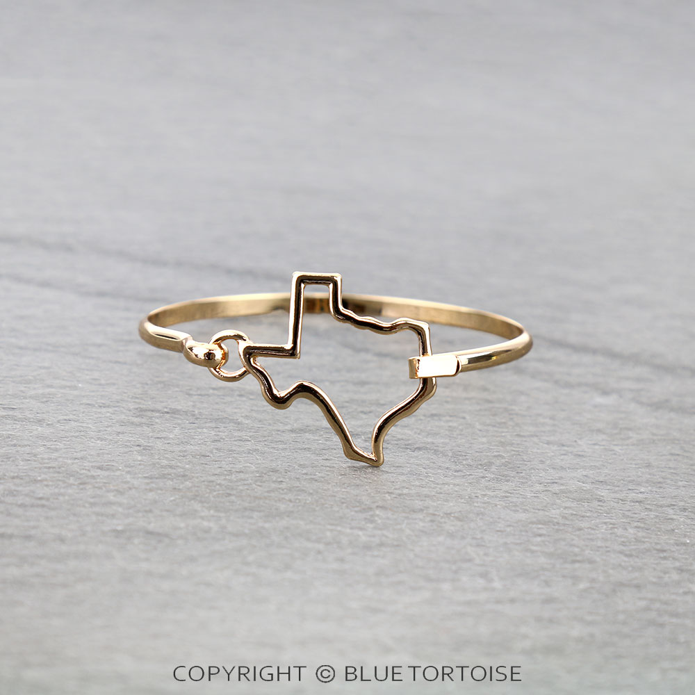 Western Texas Map Wire Bracelet