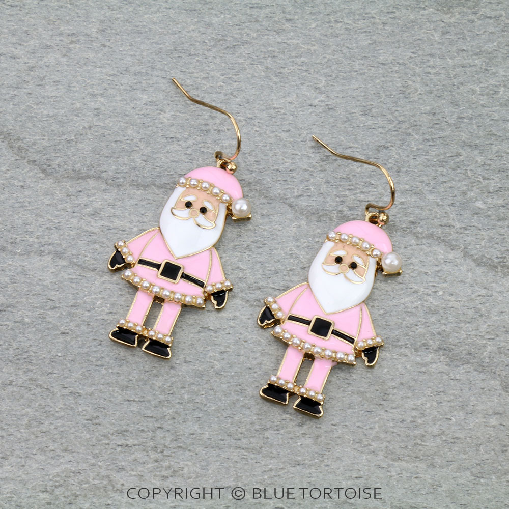 Christmas Santa Dangle Earrings