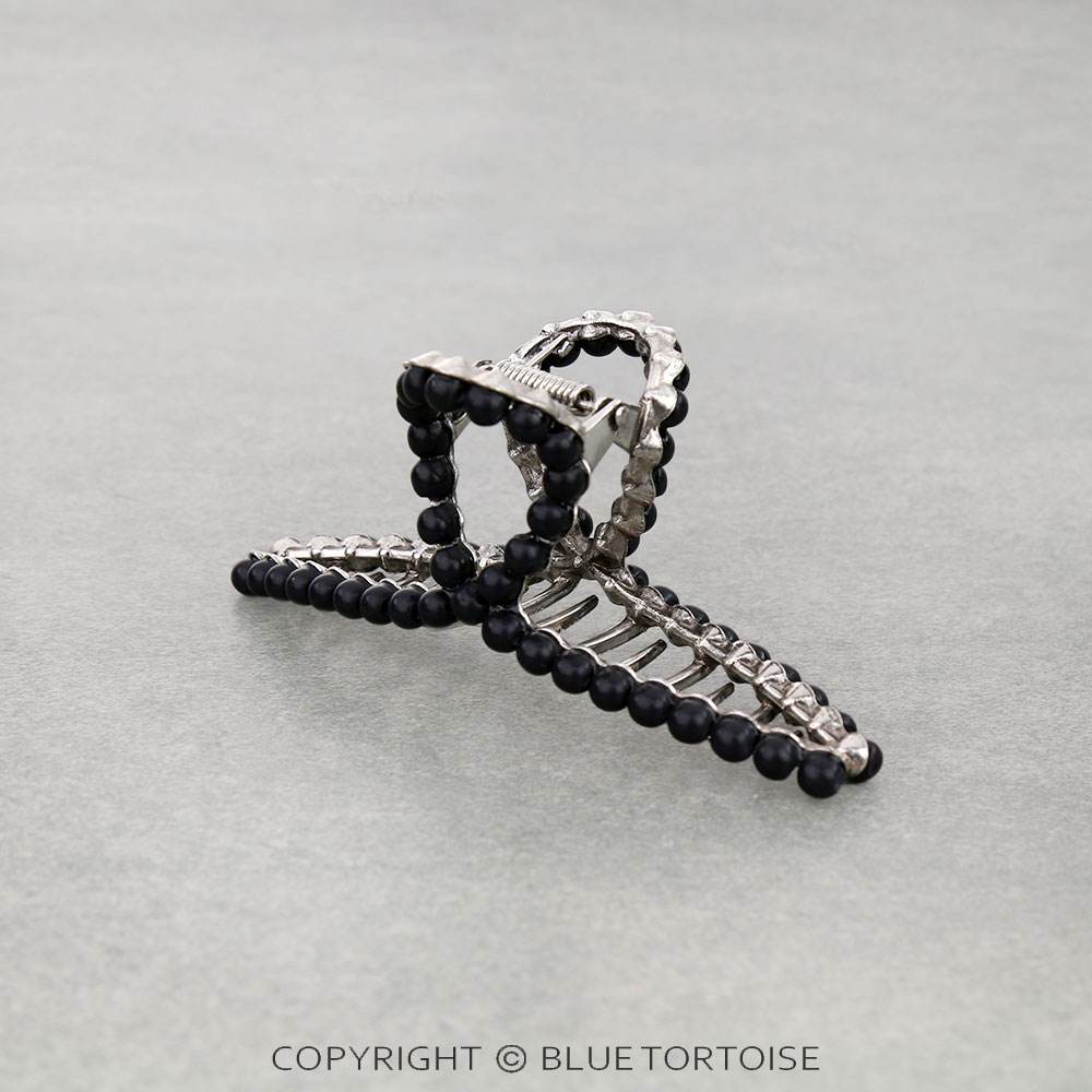 4.5" Stone Bead Hair Claw Clip - Image 2