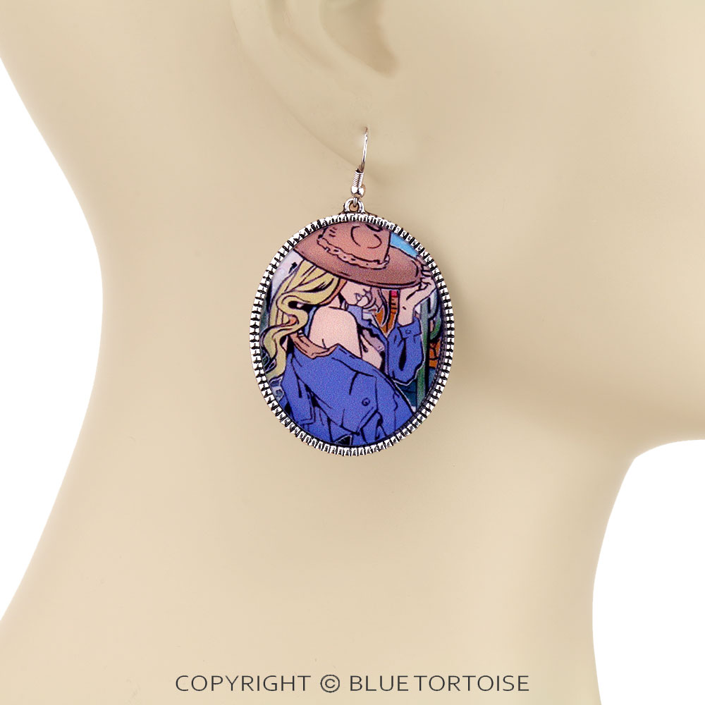 Western Scenery Dangle Earrings - Image 2