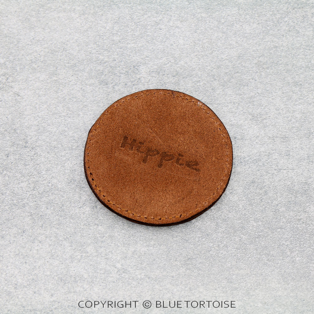 Handmade Genuine Leather Tooled Cup Coaster - Horse - Image 2
