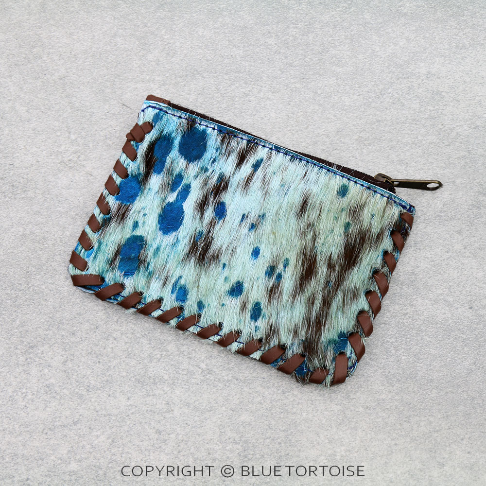 Handmade Genuine Leather Cowhide Wallet - Cow