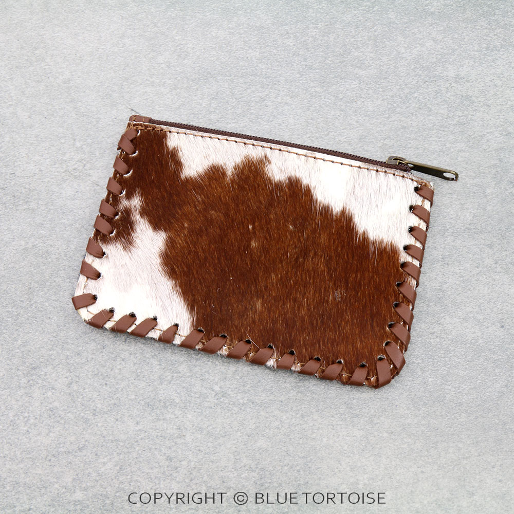 Handmade Genuine Leather Cowhide Wallet - Cow