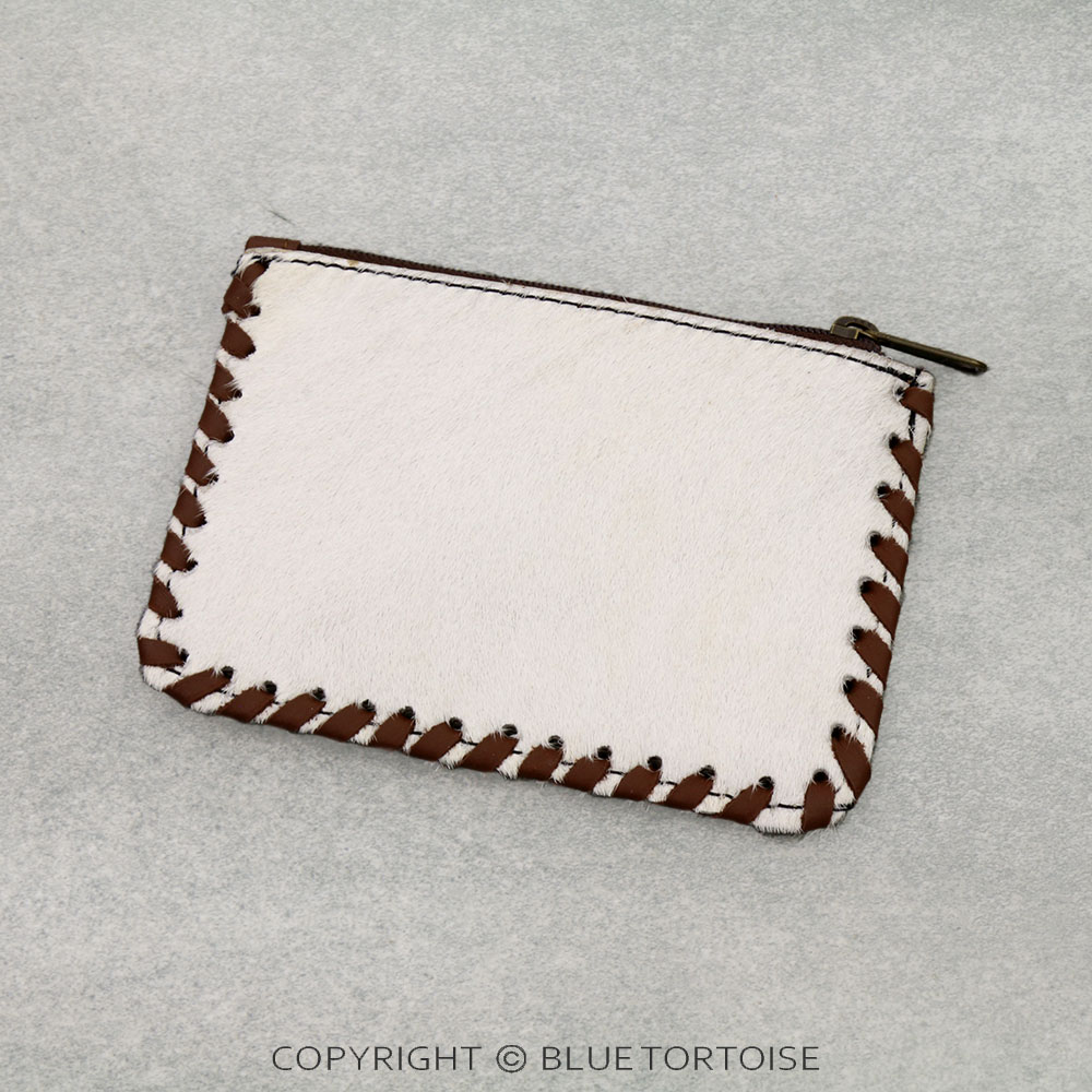 Handmade Genuine Leather Cowhide Wallet - Cow