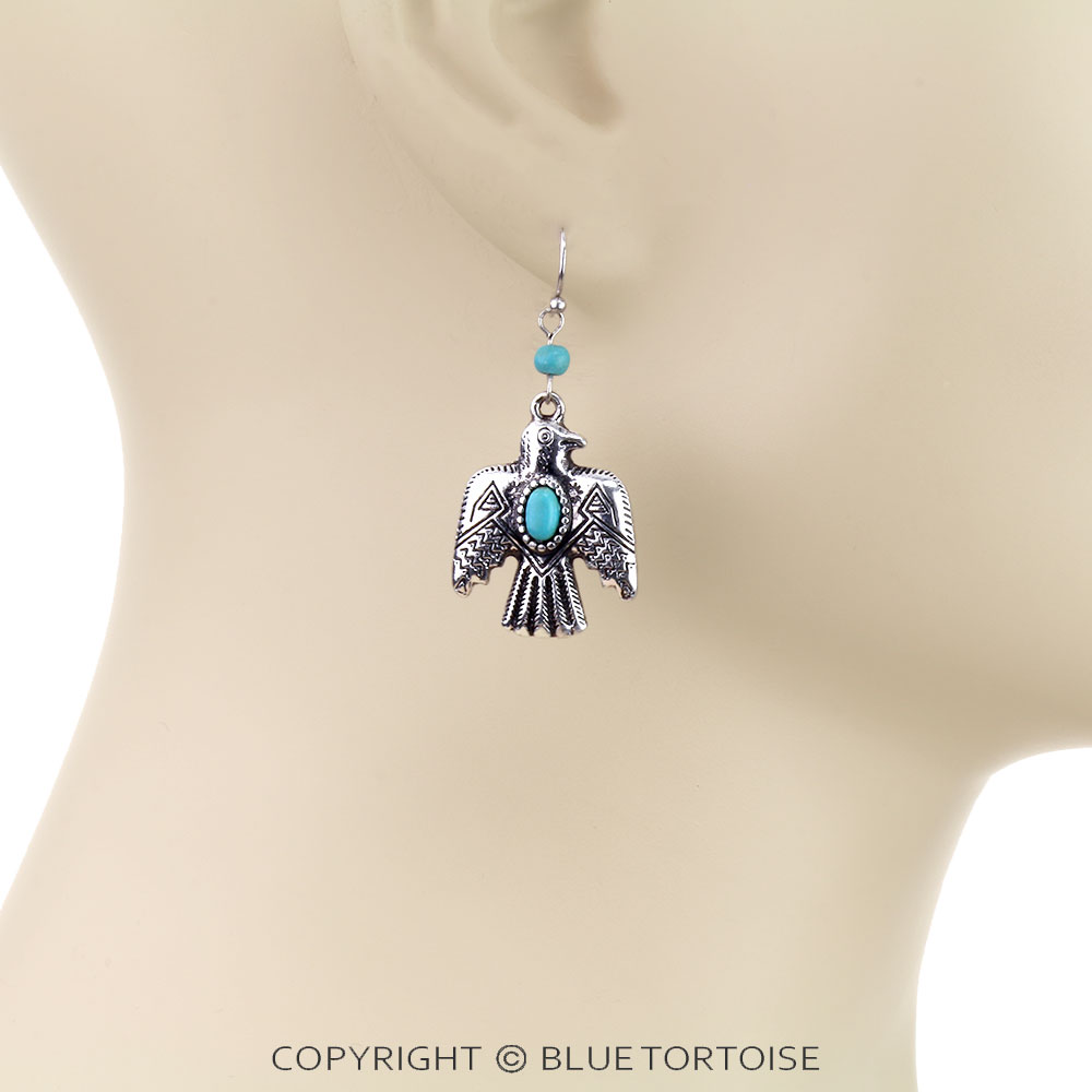 Western Thunderbird Dangle Earrings - Image 2