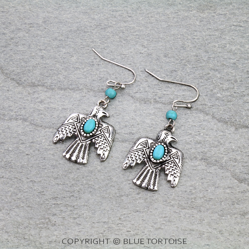 Western Thunderbird Dangle Earrings