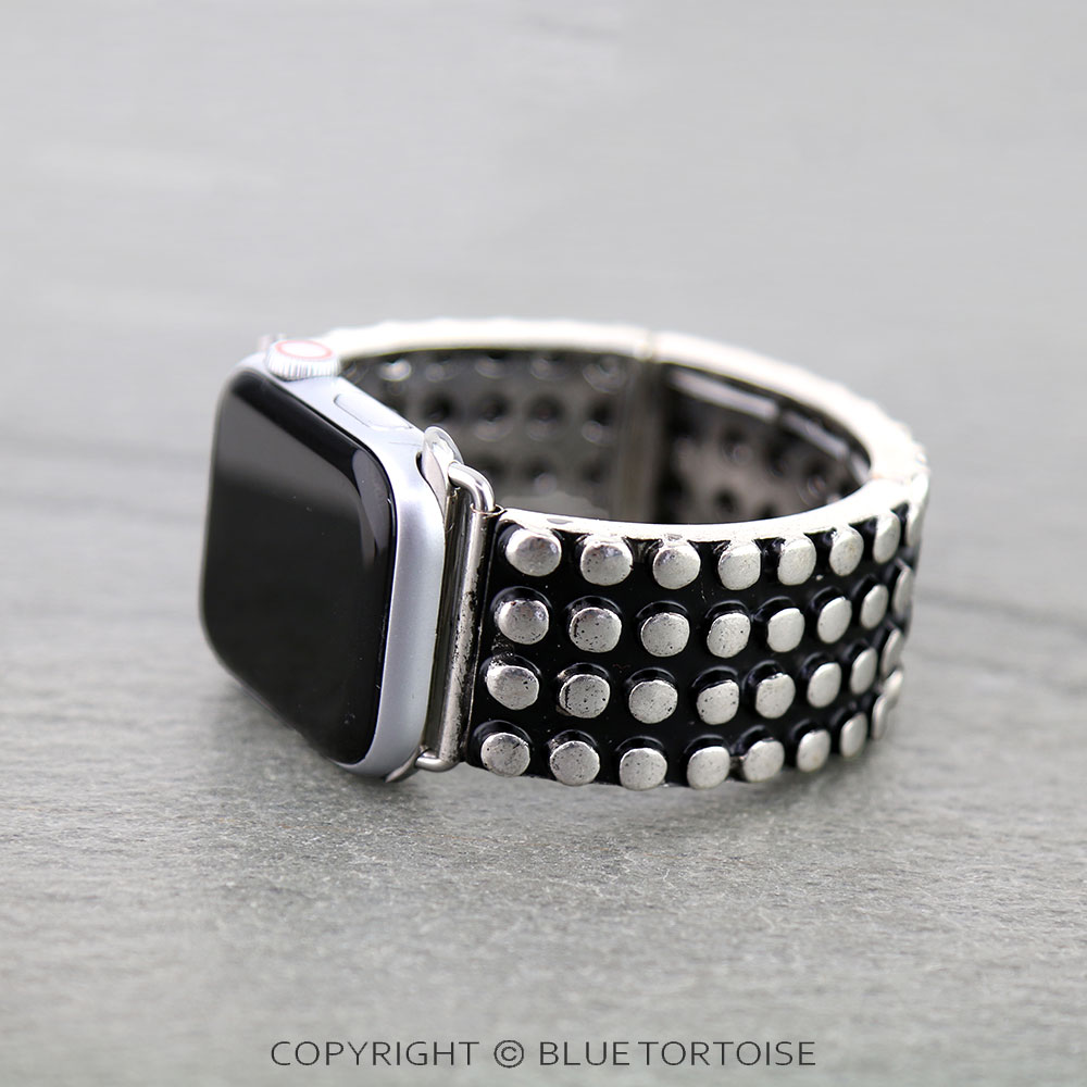 Large Western Metal TXR Stretch Apple Watch Band - Image 2