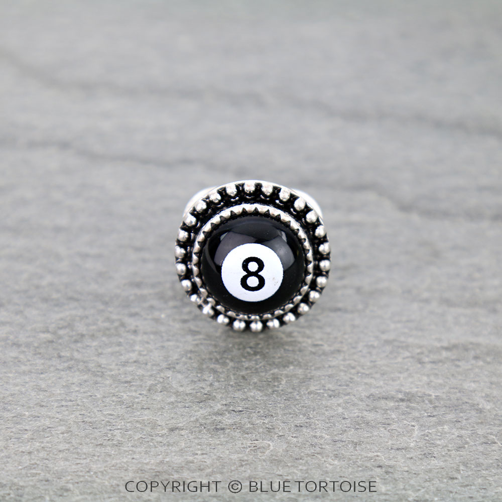 8 Ball Cuff Ring