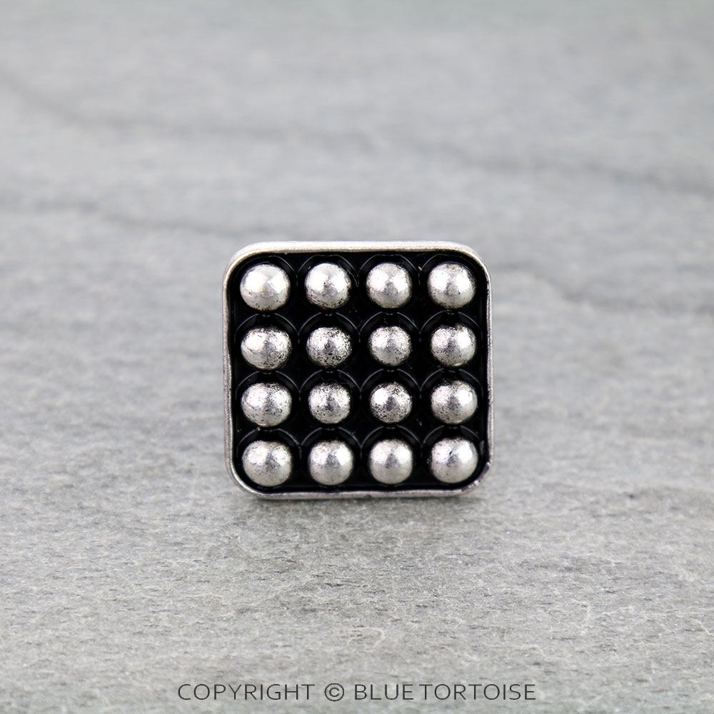 Western Square Metal Cuff Ring