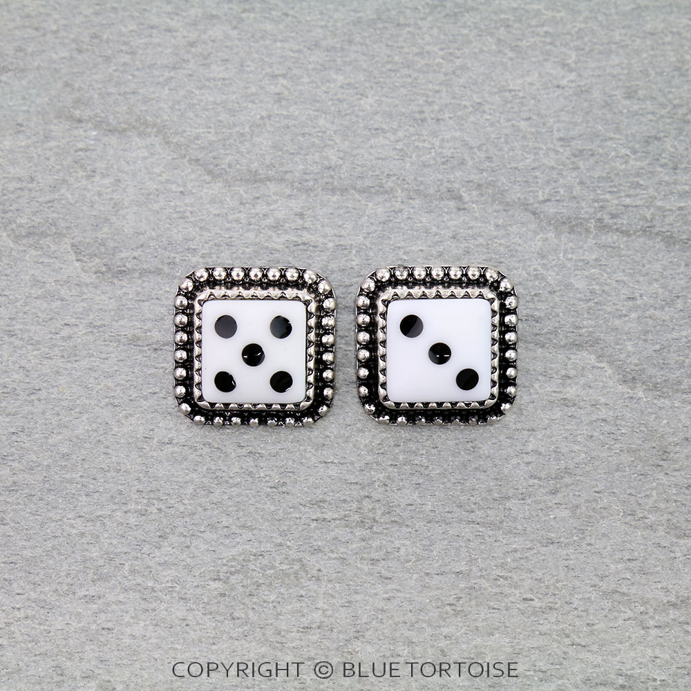 Dice Stud Earrings