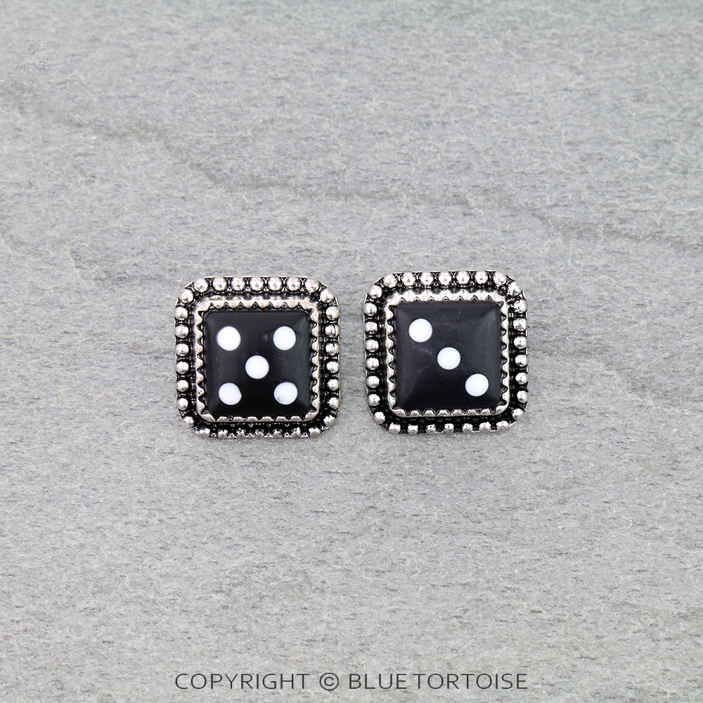 Dice Stud Earrings