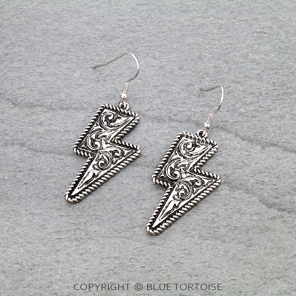 Thunder Filigree Dangle Earrings