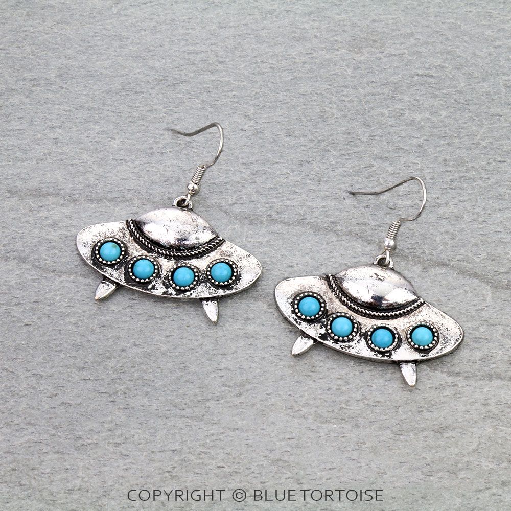 Western UFO Dangle Earrings