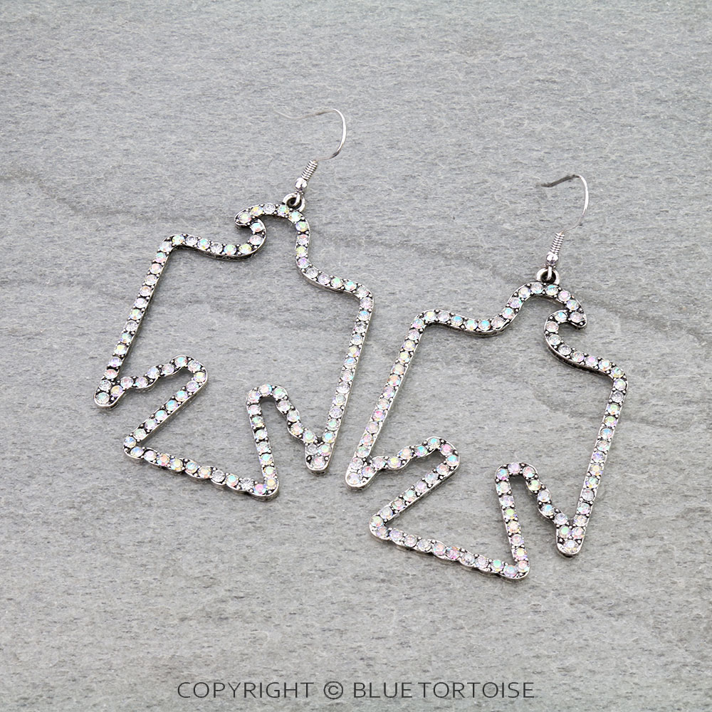 Western Thunderbird Cutout Dangle Earrings