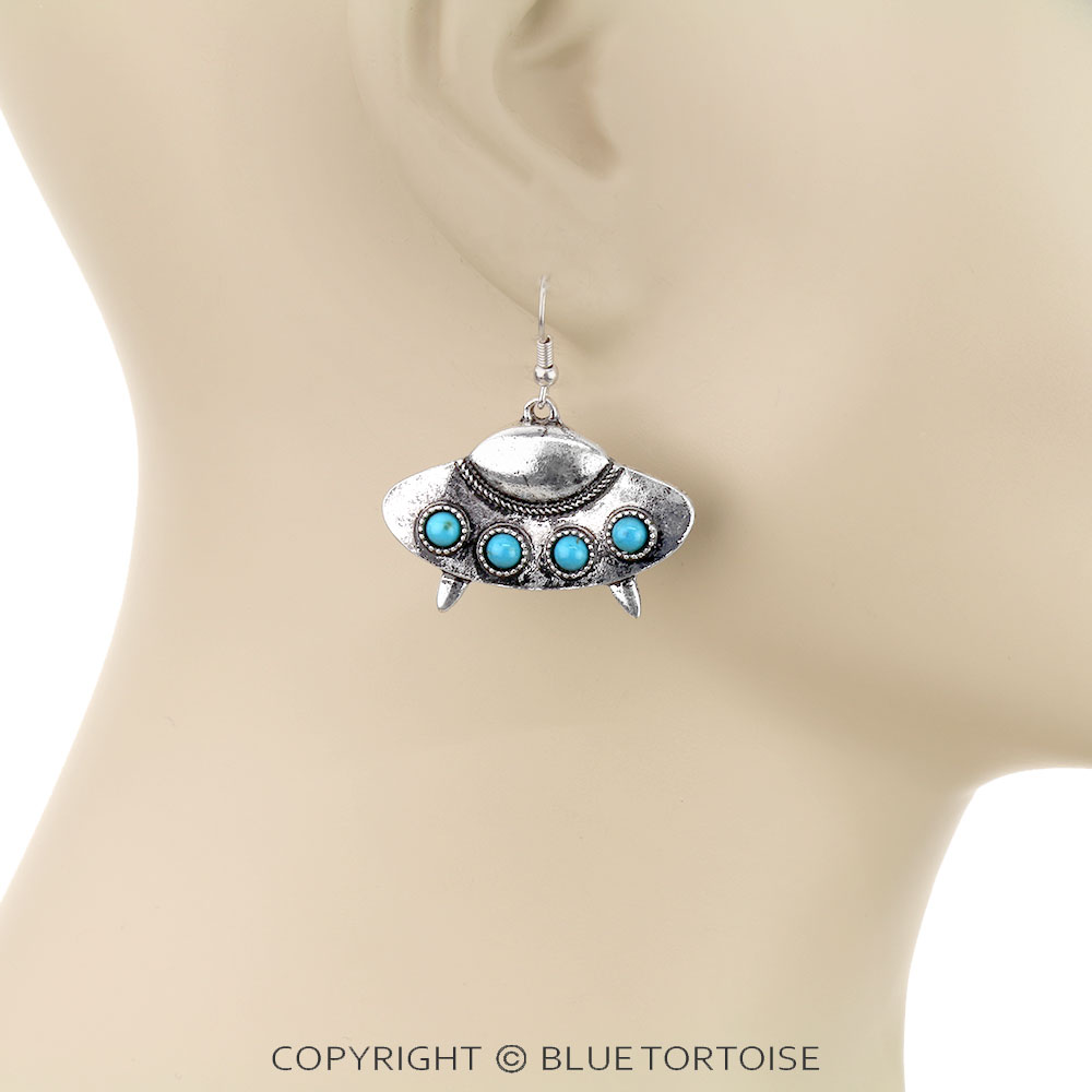 Western UFO Dangle Earrings - Image 2