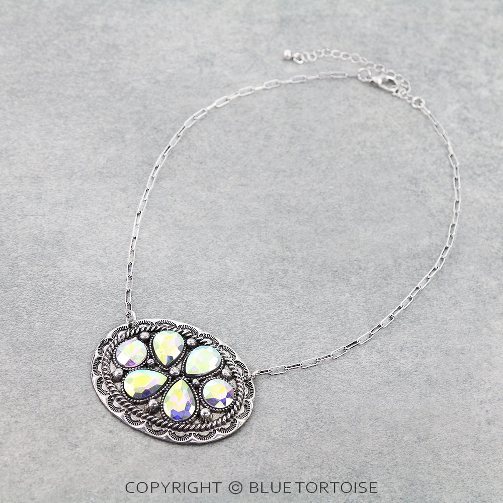 Western Oval Concho Necklace