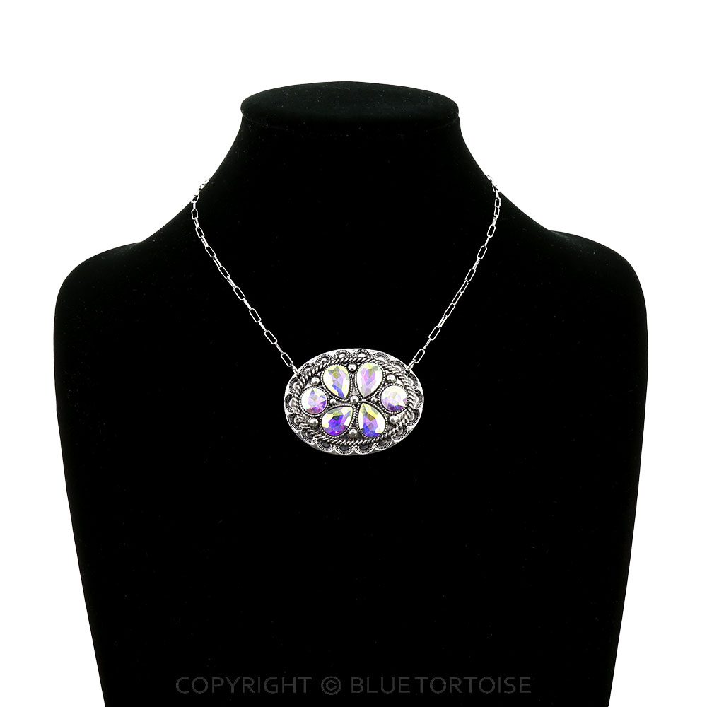 Western Oval Concho Necklace - Image 2