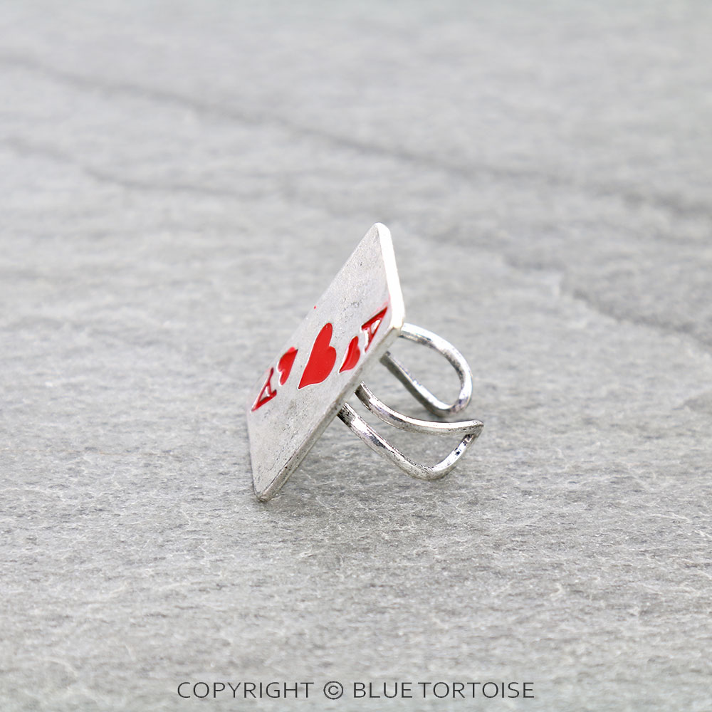 Heart Ace Cuff Ring - Image 2