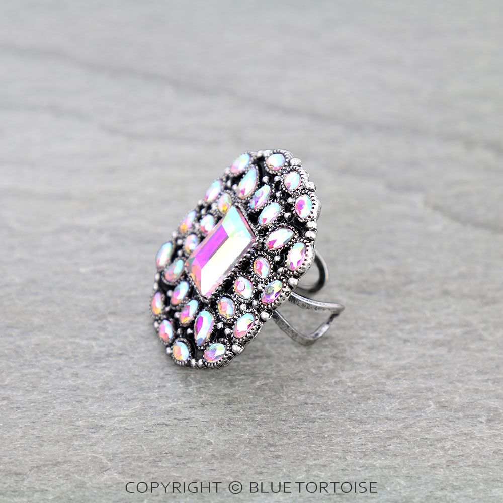 Western Oval Concho Cuff Ring - Image 2