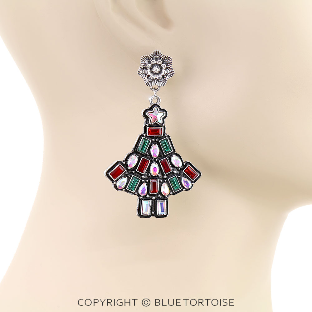 Christmas Tree Stud Earrings - Image 2