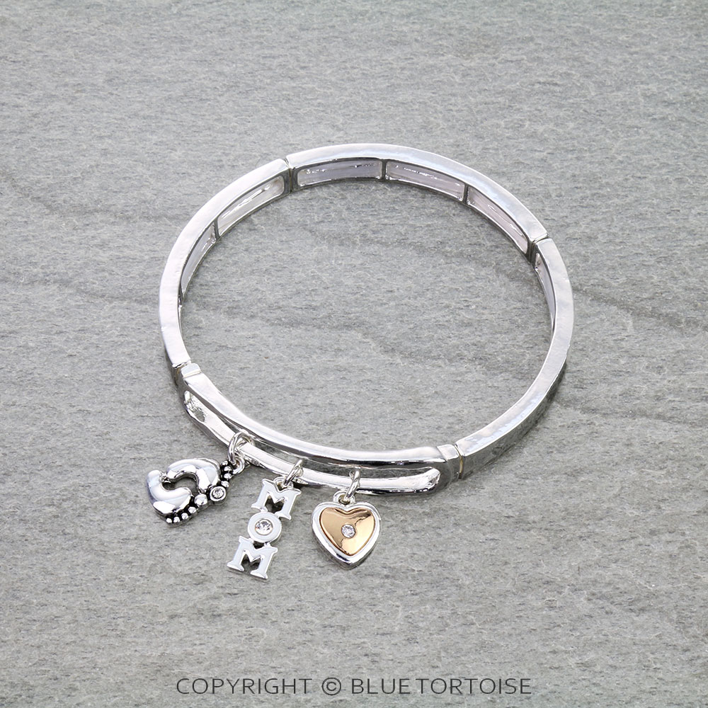 Family Charm Mom Stretch Bracelet